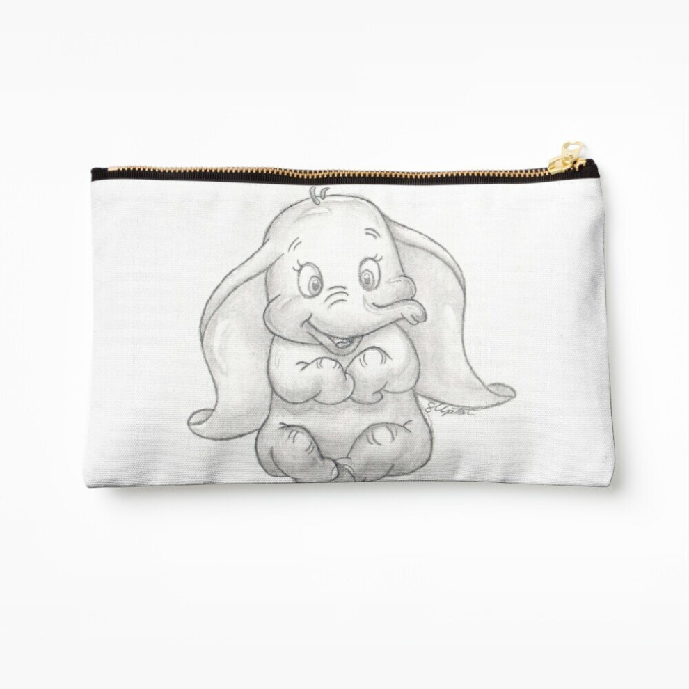 Whibos Makeup Bag Dumbo The Adorable Elephant Cosmetic Organizer Tyvek Paper Bags Zipper Pouch