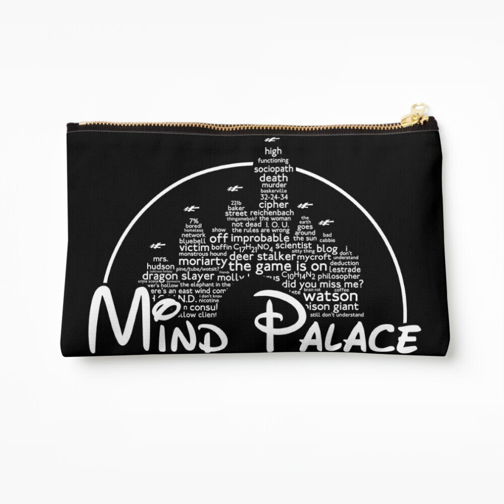 Whibos Makeup Bag Mind Palace Cosmetic Organizer Tyvek Paper Bags Zipper Pouch