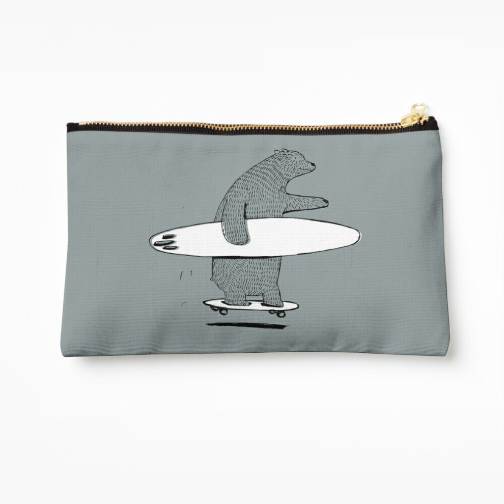 Whibos Makeup Bag Going Surfing Cosmetic Organizer Tyvek Paper Bags Zipper Pouch
