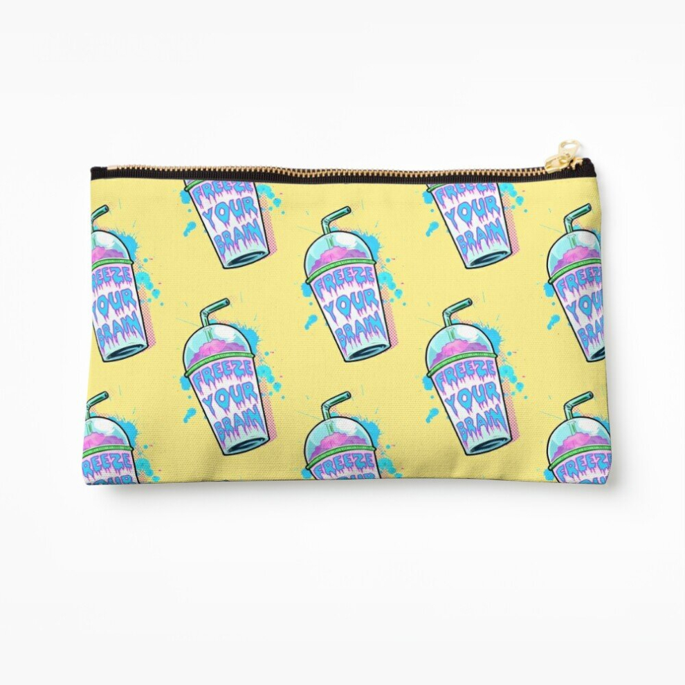 Whibos Makeup Bag Freeze Your Brain Cosmetic Organizer Tyvek Paper Bags Zipper Pouch