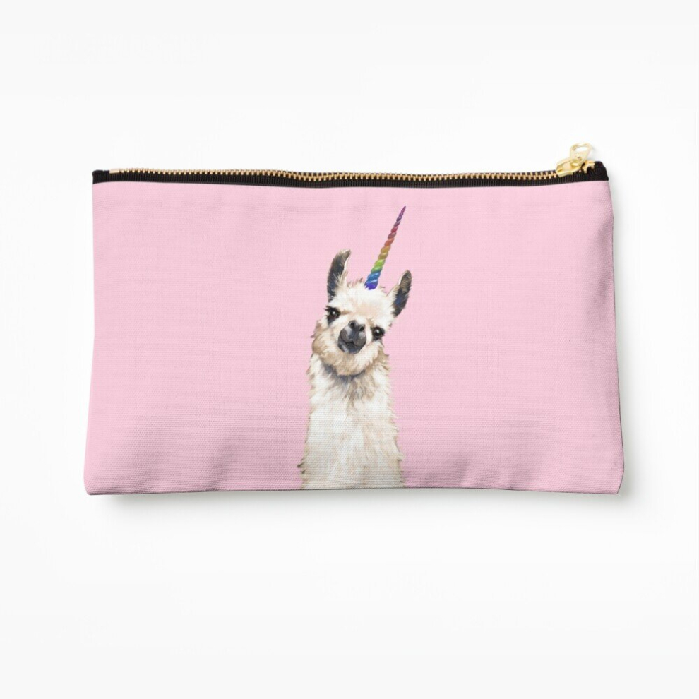 Whibos Makeup Bag Unicorn Llama Cosmetic Organizer Tyvek Paper Bags Zipper Pouch