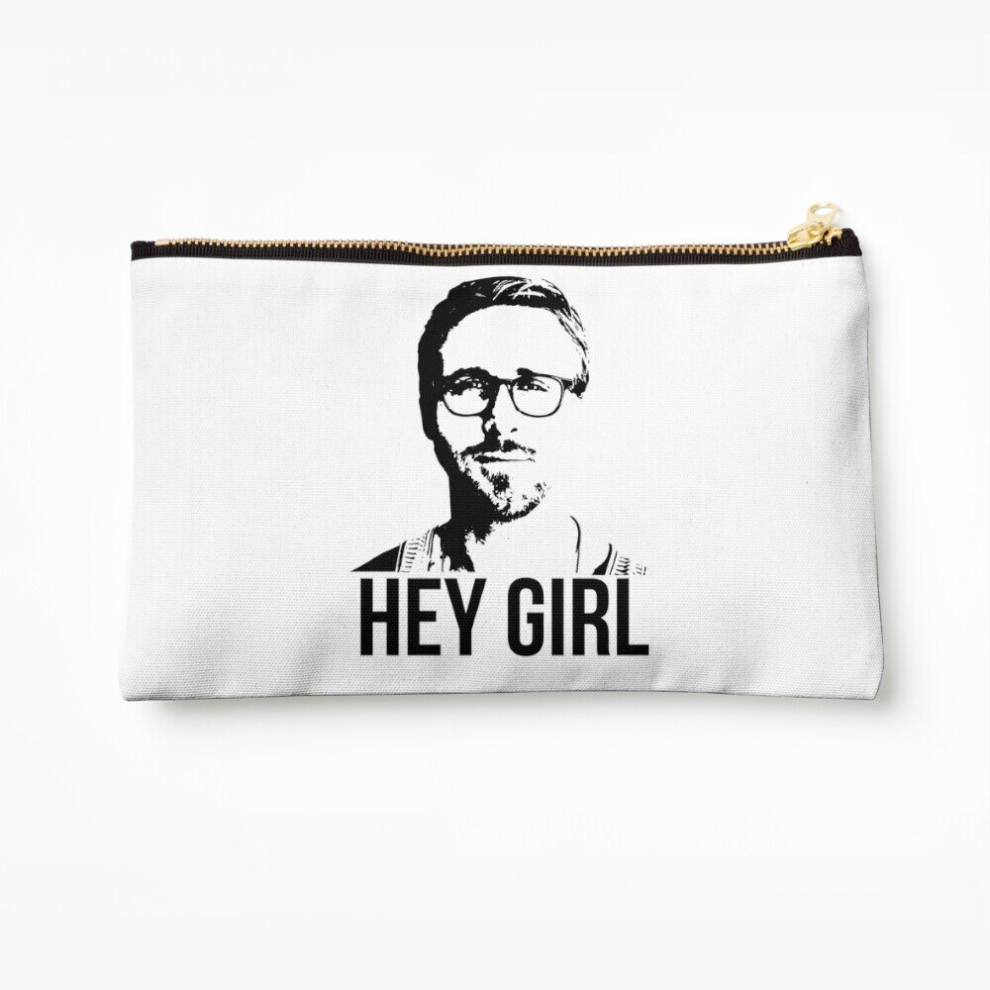 Whibos Makeup Bag Hey Girl - Ryan Gosling Cosmetic Organizer Tyvek Paper Bags Zipper Pouch