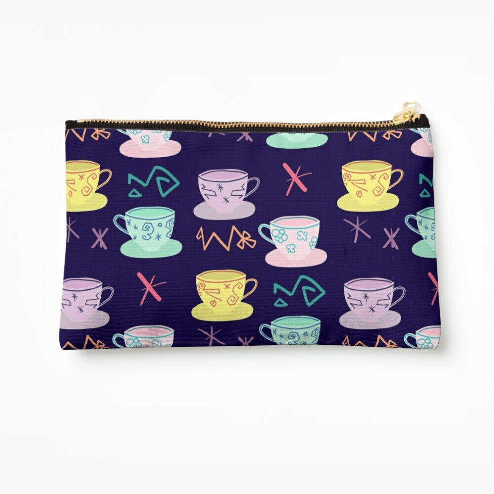 Whibos Makeup Bag Alice's Mad Tea Party Cosmetic Organizer Tyvek Paper Bags Zipper Pouch