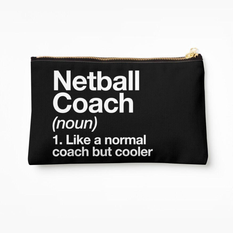 Whibos Makeup Bag Netball Coach Funny Definition Trainer Gift Design Cosmetic Organizer Tyvek Paper Bags Zipper Pouch