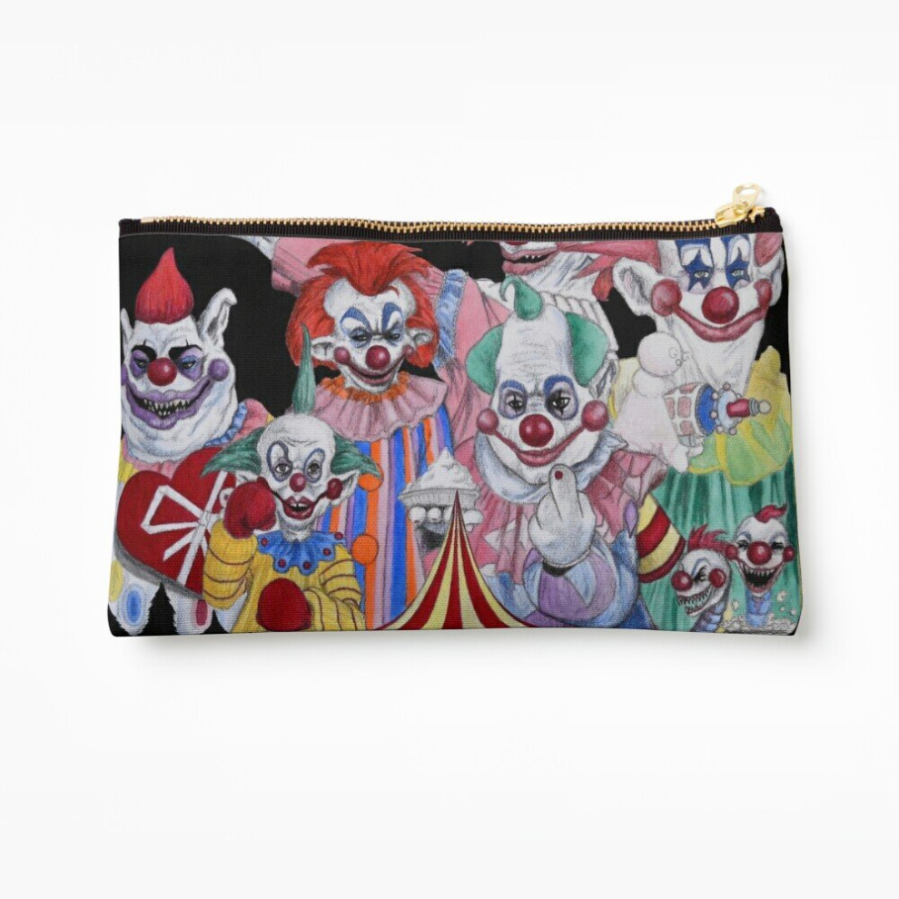 Whibos Makeup Bag Killer Klowns From Outer Space! Cosmetic Organizer Tyvek Paper Bags Zipper Pouch