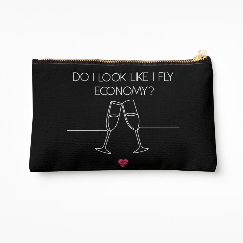 Whibos Makeup Bag Do I Look Like I Fly Economy - Funny Traveler Quote Design Cosmetic Organizer Tyvek Paper Bags Zipper Pouch
