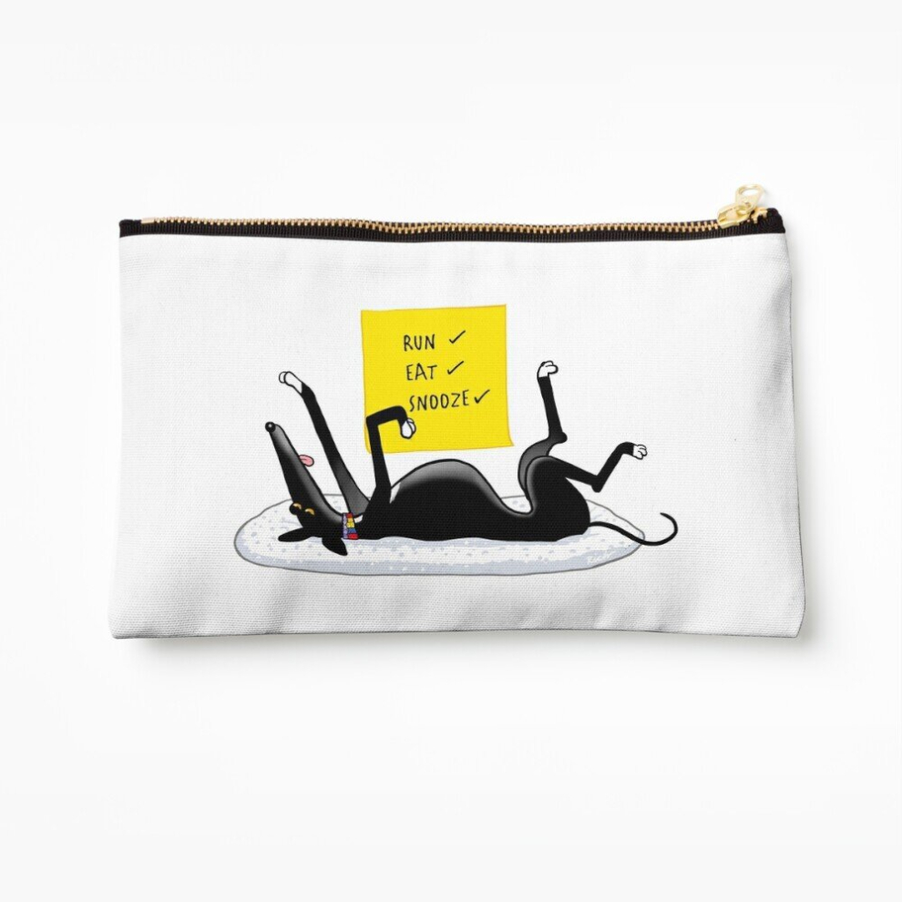 Whibos Makeup Bag Snoozin' Cosmetic Organizer Tyvek Paper Bags Zipper Pouch