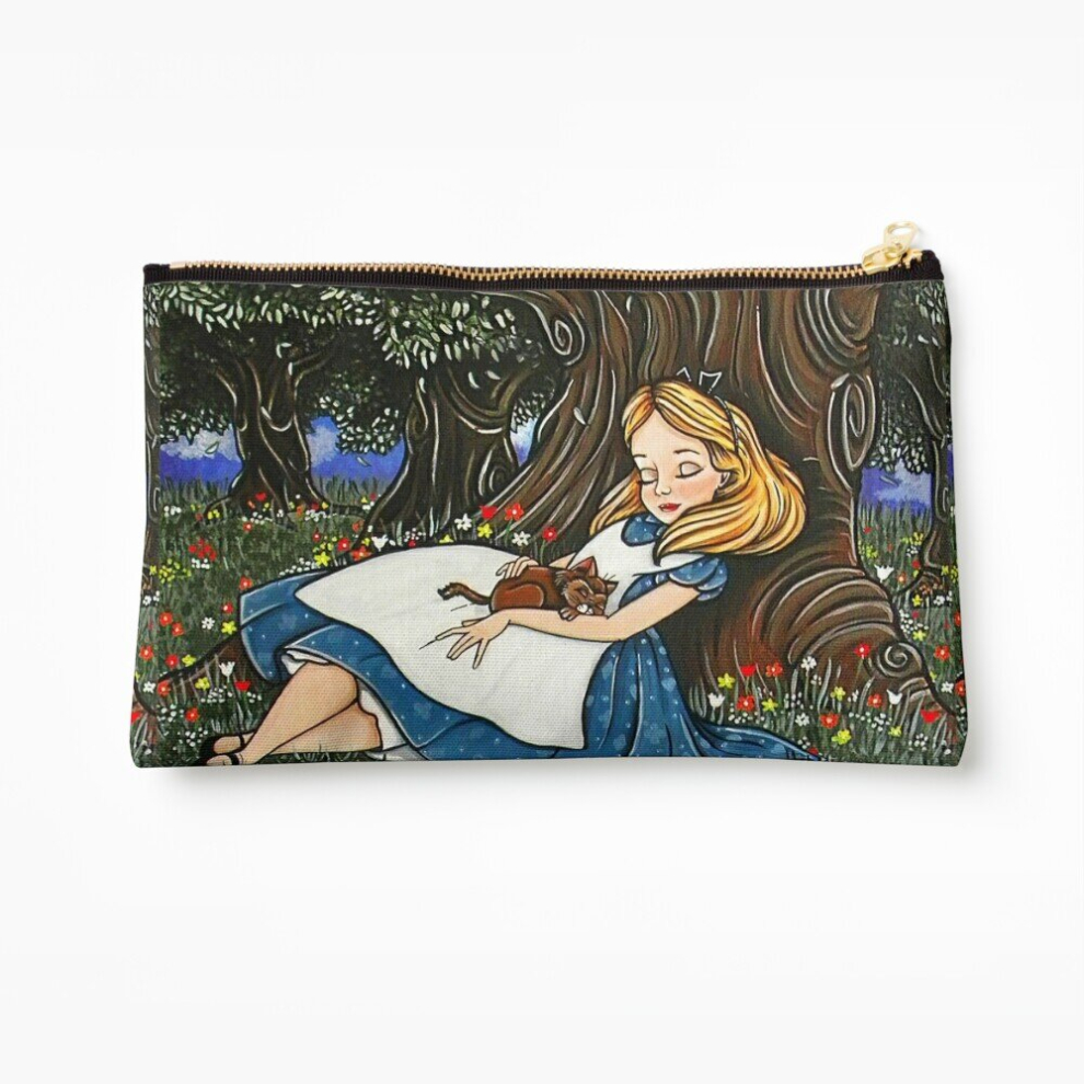 Whibos Makeup Bag - Alice #2 - Cosmetic Organizer Tyvek Paper Bags Zipper Pouch