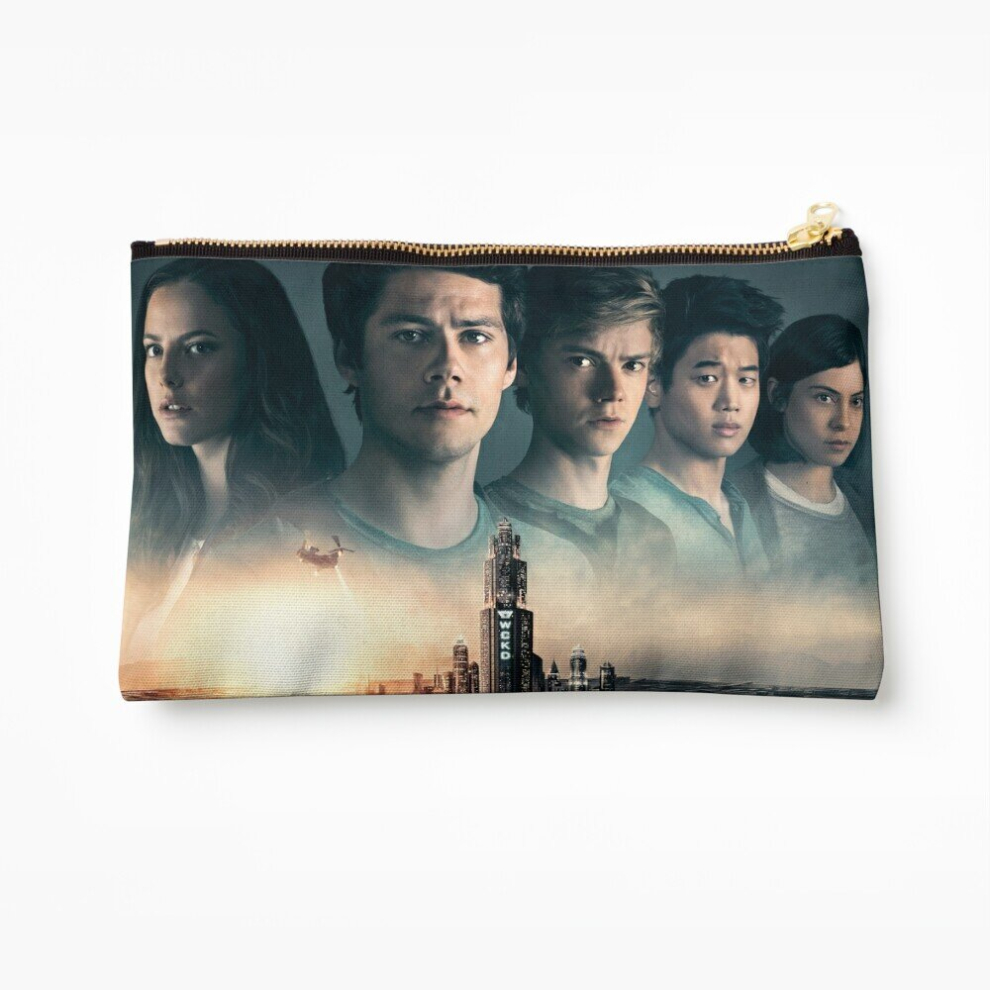 Whibos Makeup Bag Maze Runner: The Death Cure Poster Cosmetic Organizer Tyvek Paper Bags Zipper Pouch
