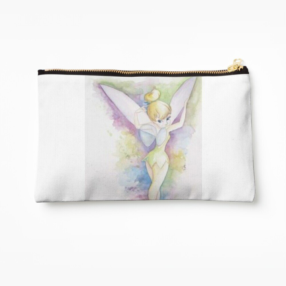 Whibos Makeup Bag Tinkerbell Cosmetic Organizer Tyvek Paper Bags Zipper Pouch