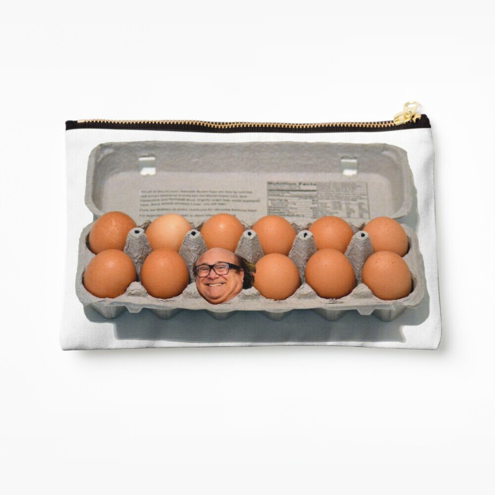 Whibos Makeup Bag Danny "Egg" Devito Cosmetic Organizer Tyvek Paper Bags Zipper Pouch