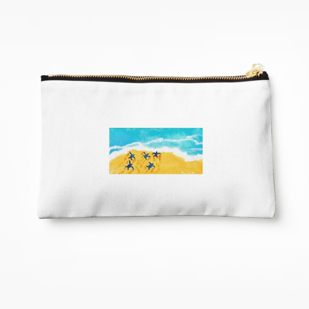 Whibos Makeup Bag Turtle Adventures Cosmetic Organizer Tyvek Paper Bags Zipper Pouch