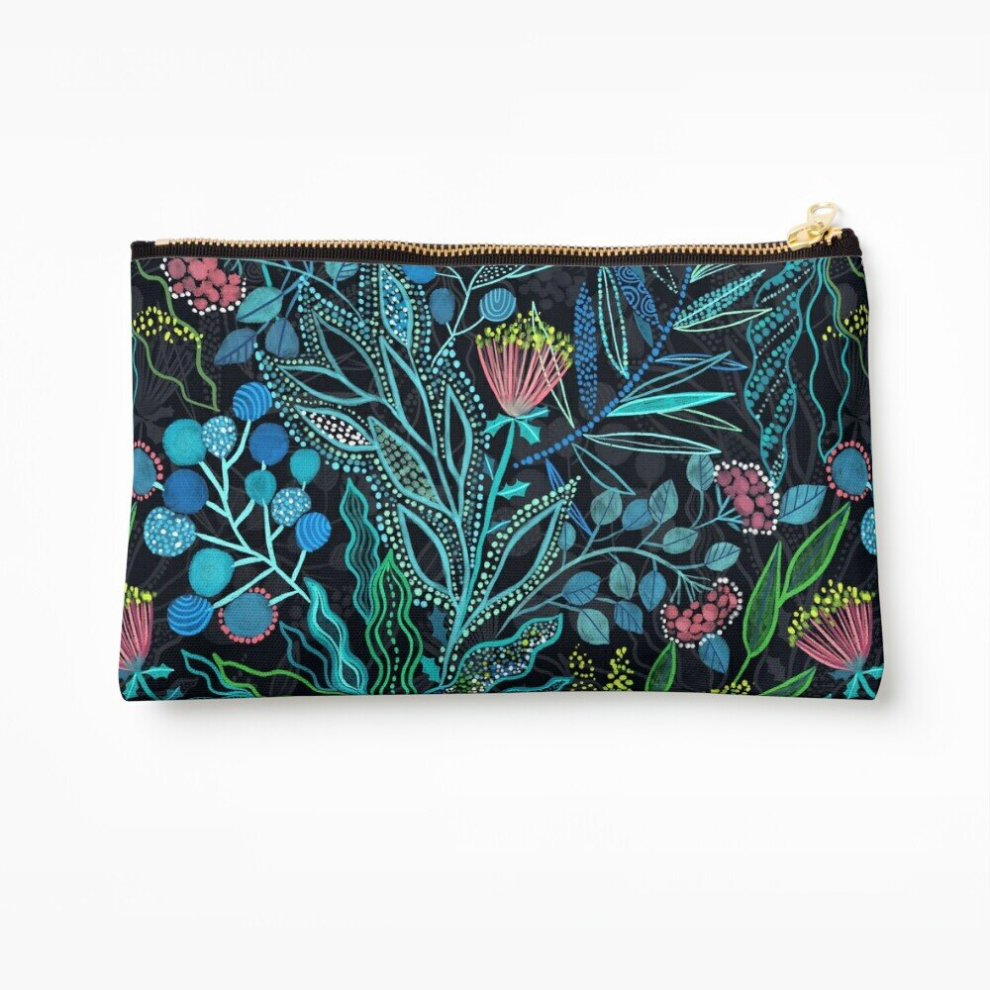 Whibos Makeup Bag Australian Plants And Flowers Cosmetic Organizer Tyvek Paper Bags Zipper Pouch