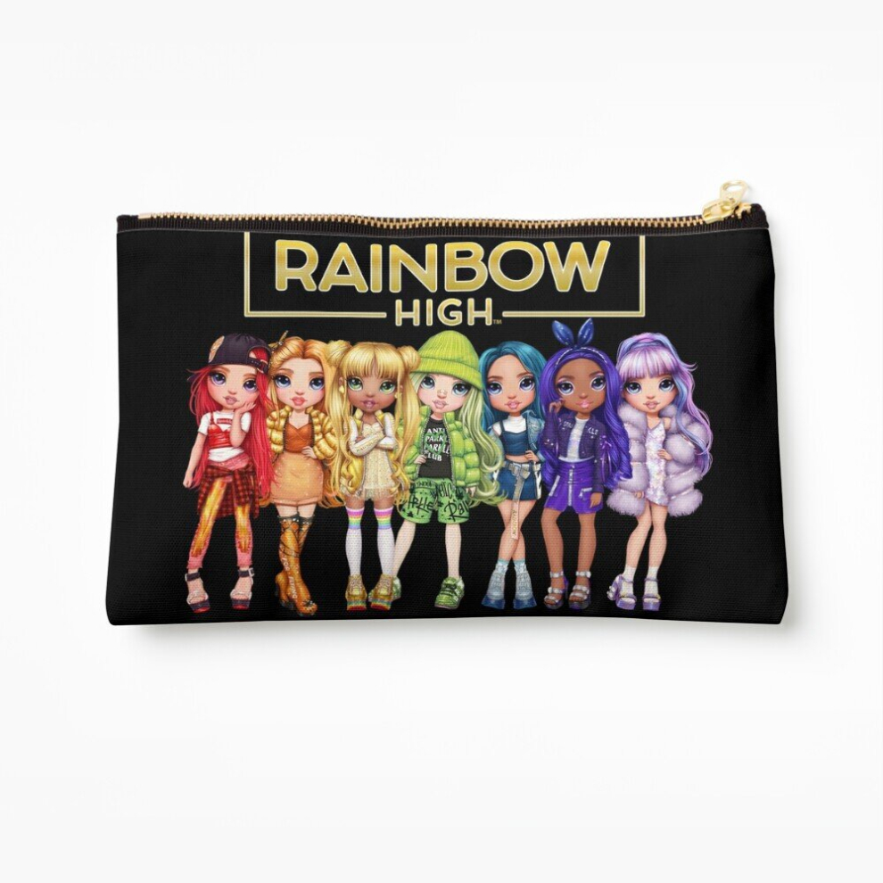 Whibos Makeup Bag Rainbow High Main Characters And Logo Cosmetic Organizer Tyvek Paper Bags Zipper Pouch