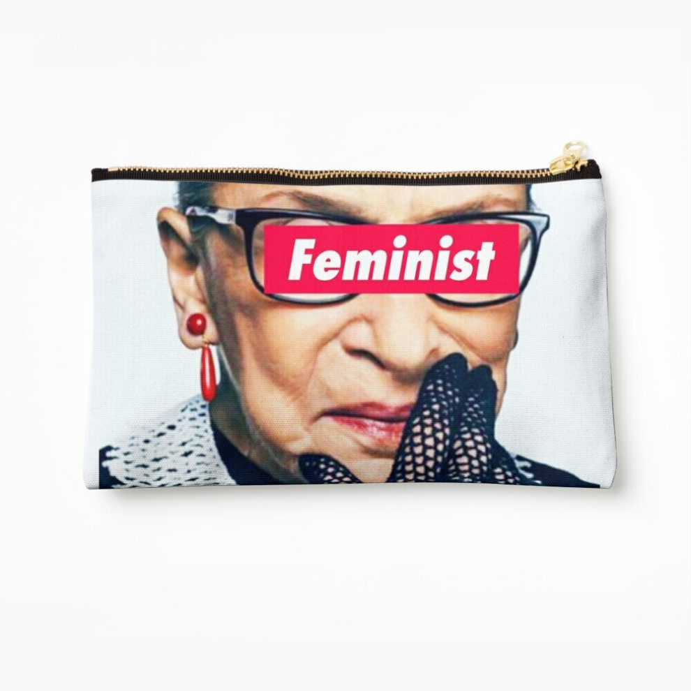 Whibos Makeup Bag Notorious Feminist Rbg Cosmetic Organizer Tyvek Paper Bags Zipper Pouch