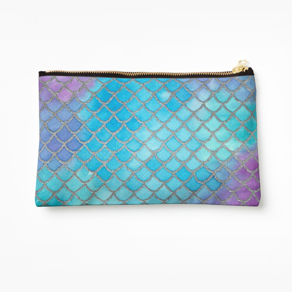 Whibos Makeup Bag Mermaid Magic Cosmetic Organizer Tyvek Paper Bags Zipper Pouch