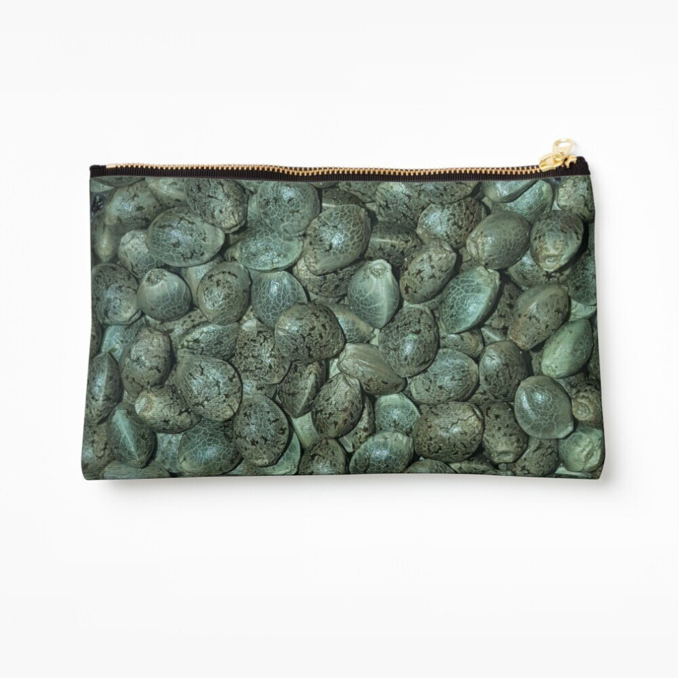 Whibos Makeup Bag Cannabis Seeds Hybrid Strain Cosmetic Organizer Tyvek Paper Bags Zipper Pouch