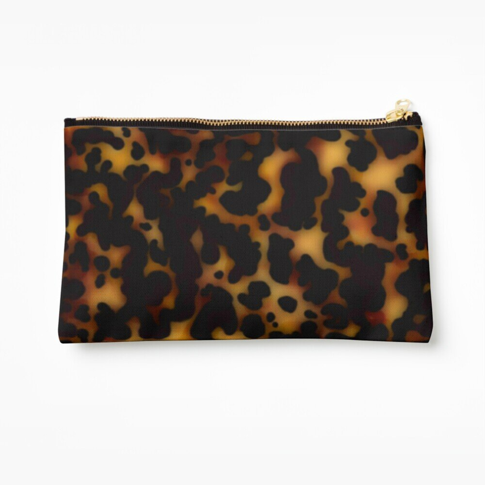 Whibos Makeup Bag Tortoiseshell Tortoise Shell Cosmetic Organizer Tyvek Paper Bags Zipper Pouch
