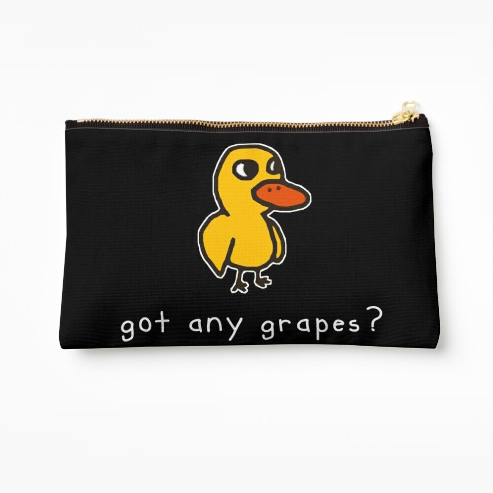 Whibos Dark Makeup Bag Got Any Grapes? (Alt. For Colored Materials) Cosmetic Organizer Tyvek Paper Bags Zipper Pouch