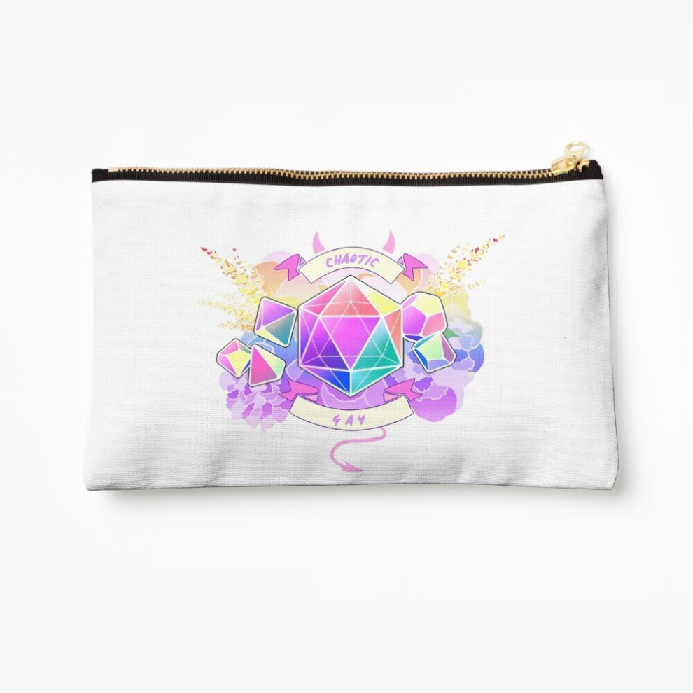 Whibos Makeup Bag Lgbt Rpg - Chaotic Gay Cosmetic Organizer Tyvek Paper Bags Zipper Pouch