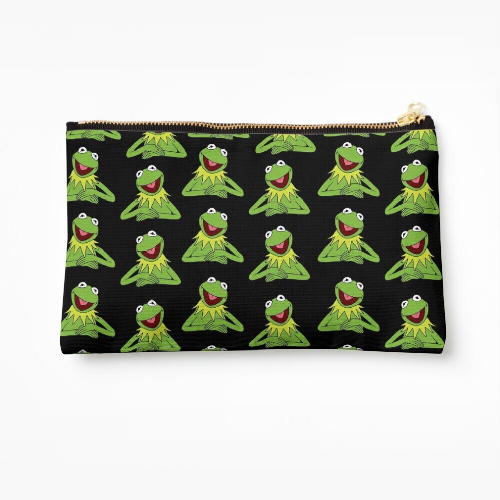 Whibos Makeup Bag Kermit The Frog Pattern Cosmetic Organizer Tyvek Paper Bags Zipper Pouch