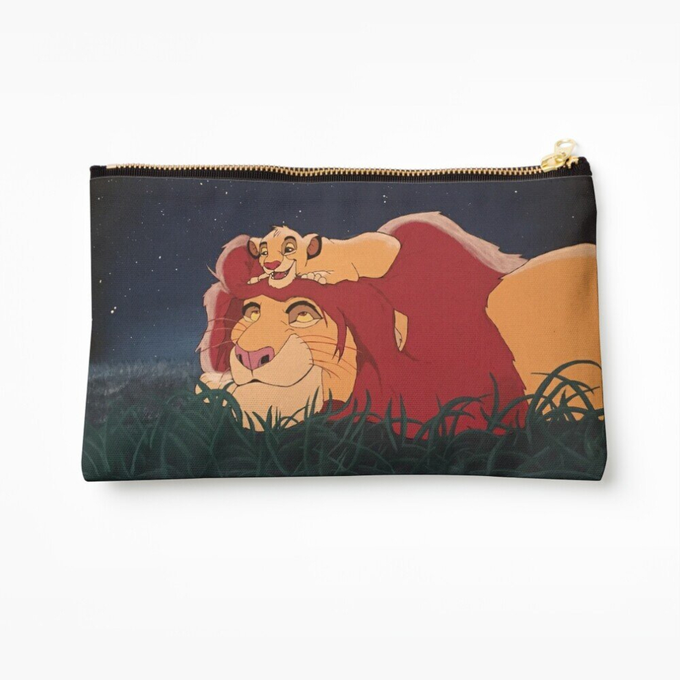 Whibos Makeup Bag The Lion King: Mufasa And Simba Cosmetic Organizer Tyvek Paper Bags Zipper Pouch