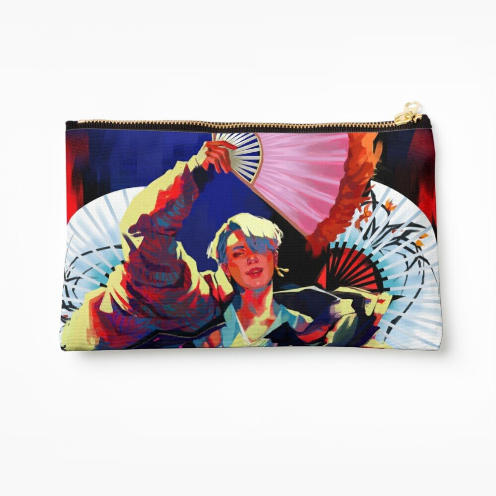 Whibos Makeup Bag Jimin - Idol Cosmetic Organizer Tyvek Paper Bags Zipper Pouch