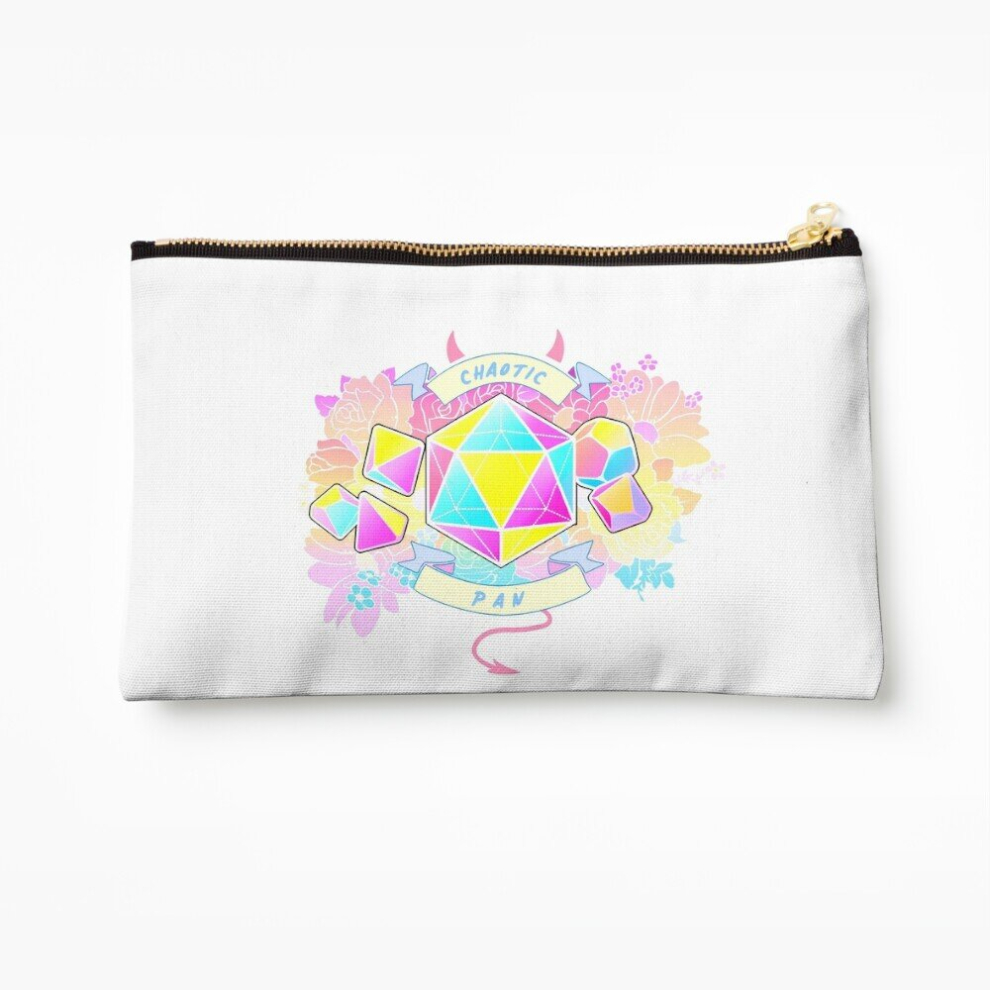 Whibos Makeup Bag Lgbt Rpg - Chaotic Pan Cosmetic Organizer Tyvek Paper Bags Zipper Pouch