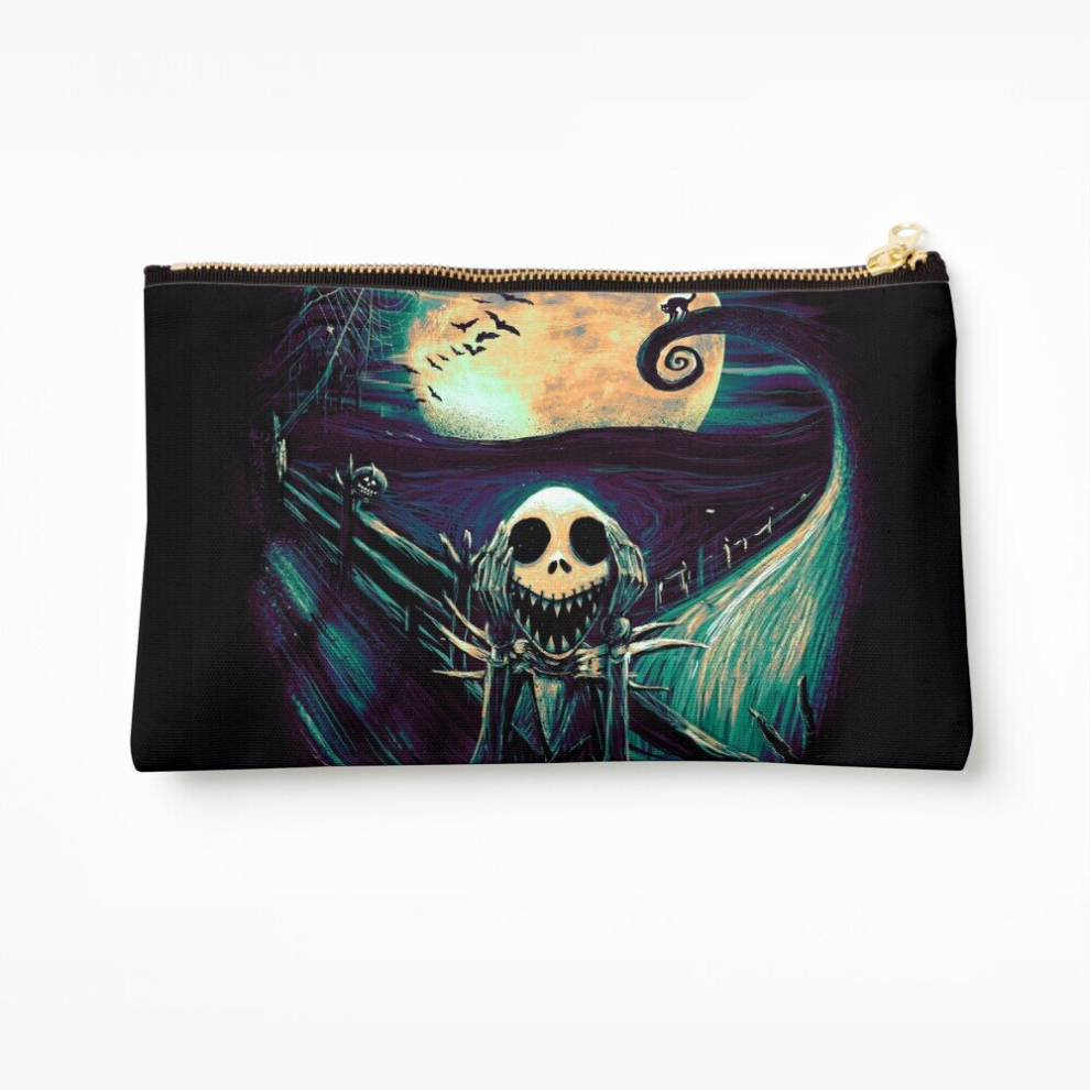 Whibos Makeup Bag The Scream Before Christmas Cosmetic Organizer Tyvek Paper Bags Zipper Pouch
