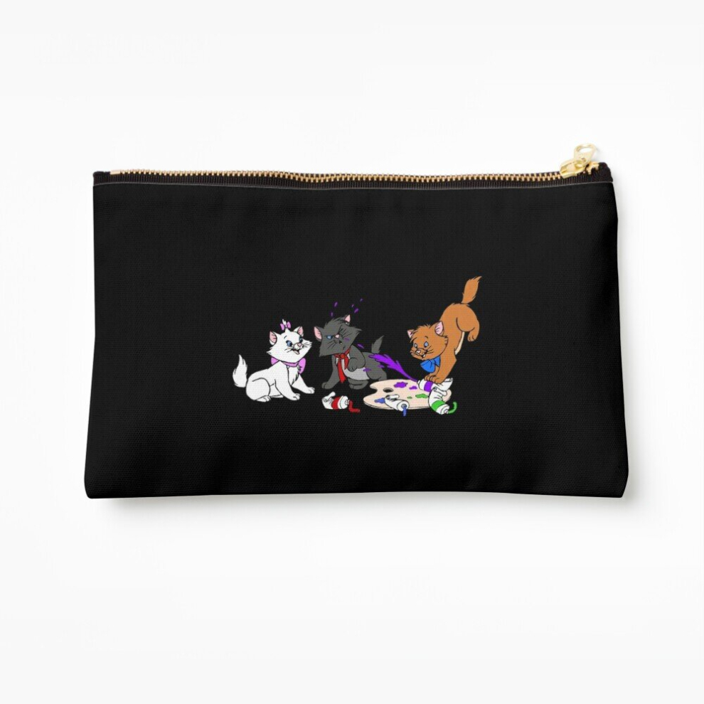 Whibos Makeup Bag Kittens With Paint Cosmetic Organizer Tyvek Paper Bags Zipper Pouch