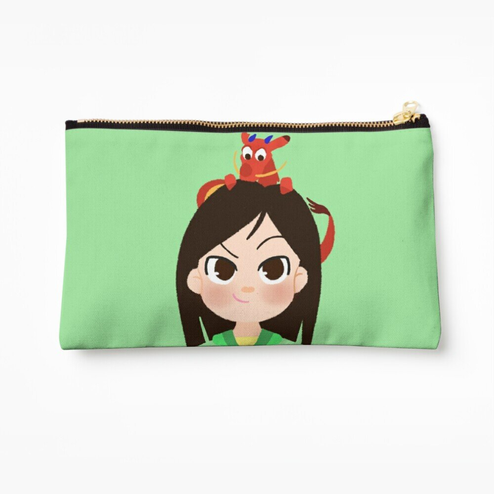 Whibos Makeup Bag Mulan And Mushu Cosmetic Organizer Tyvek Paper Bags Zipper Pouch