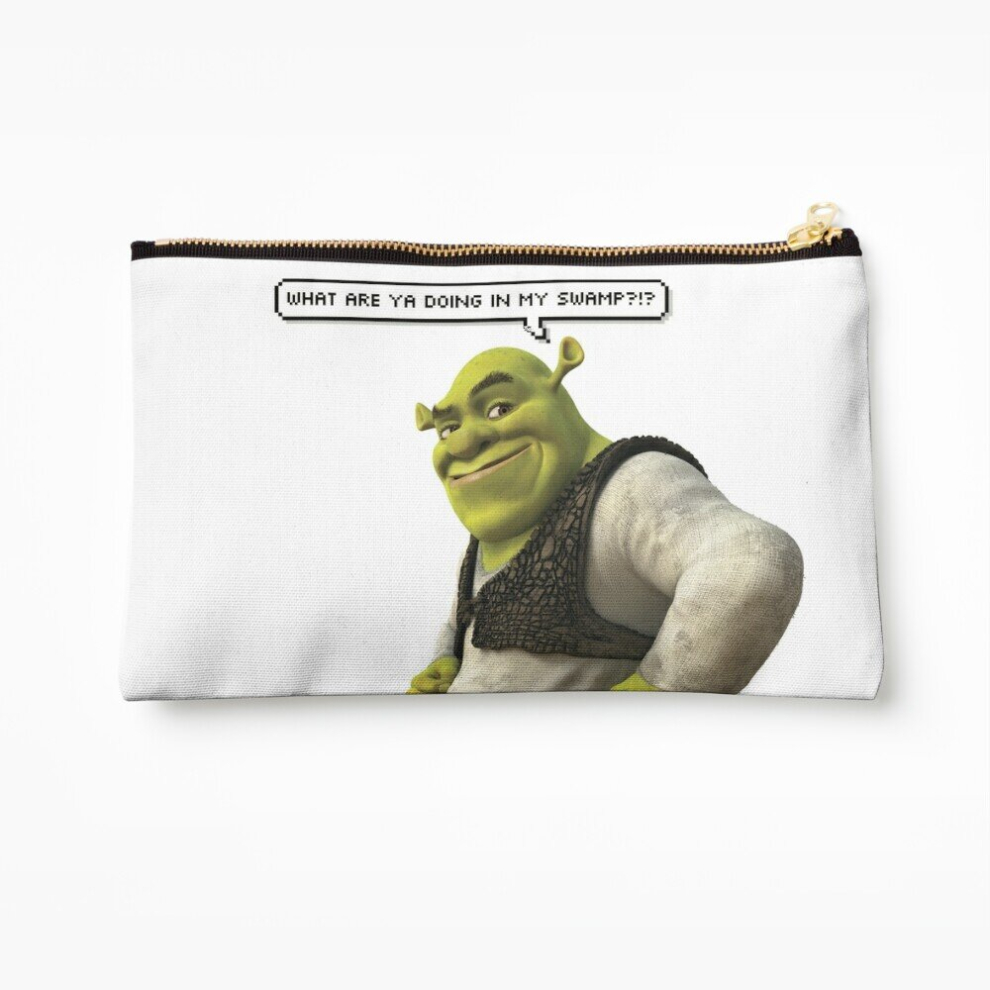Whibos Makeup Bag Shrek Cosmetic Organizer Tyvek Paper Bags Zipper Pouch