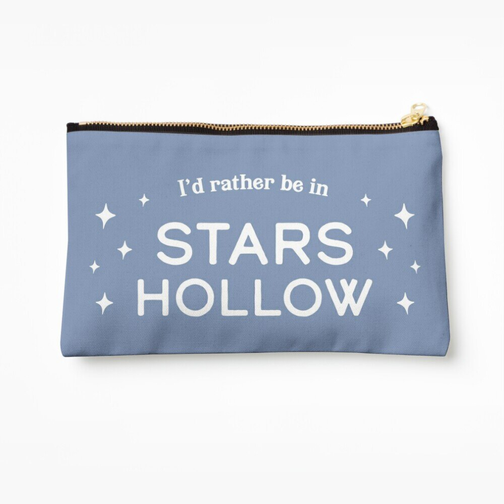 Whibos Makeup Bag I'd Rather Be In Stars Hollow Cosmetic Organizer Tyvek Paper Bags Zipper Pouch