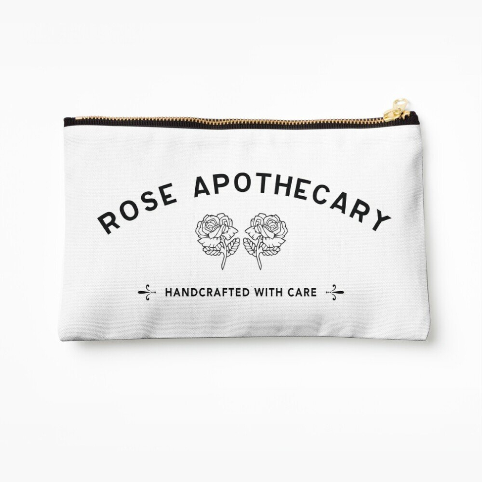 Whibos Makeup Bag Apothecary-Rose,Schitt's Cosmetic Organizer Tyvek Paper Bags Zipper Pouch
