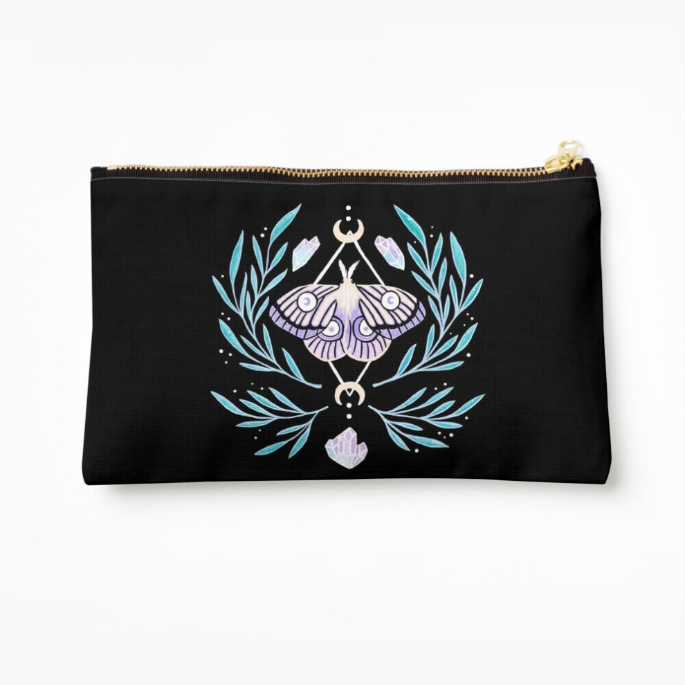 Whibos Makeup Bag Moon Moth 01 Nikury Cosmetic Organizer Tyvek Paper Bags Zipper Pouch