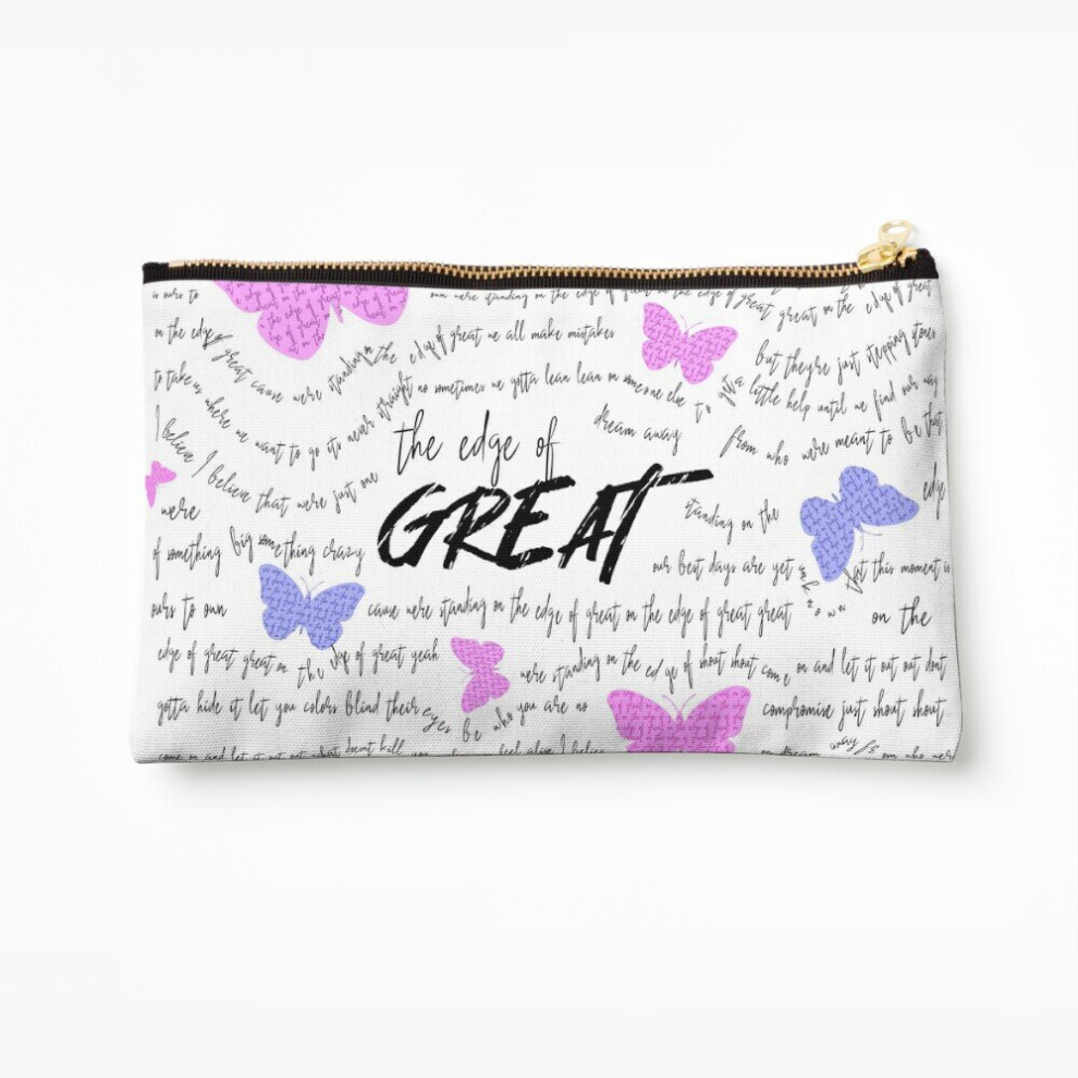 Makeup Bag "Edge of Great" Julie and the Phantoms Cosmetic Organizer Tyvek Paper Bags Zipper Pouch