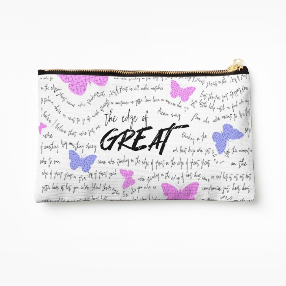 Whibos Makeup Bag "Edge Of Great" Julie And The Phantoms Cosmetic Organizer Tyvek Paper Bags Zipper Pouch