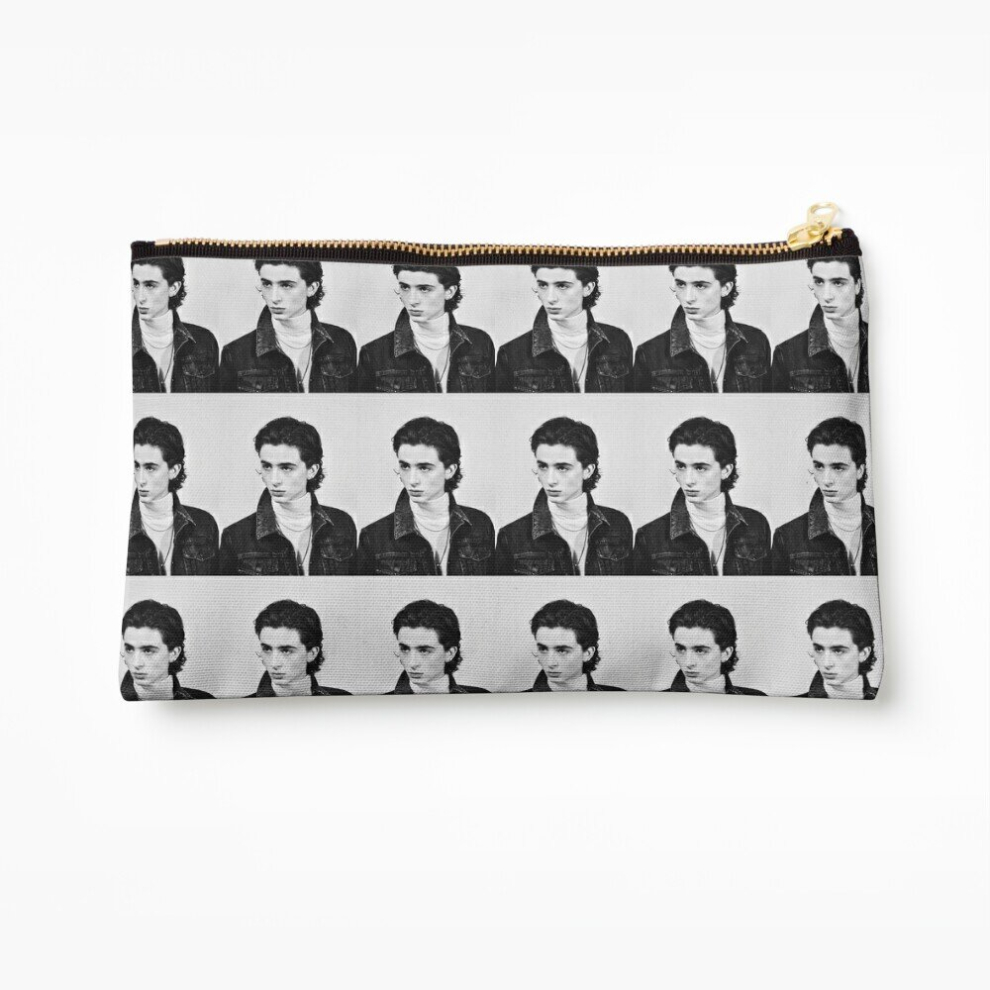 Whibos Makeup Bag Timothee Chalamet Cosmetic Organizer Tyvek Paper Bags Zipper Pouch