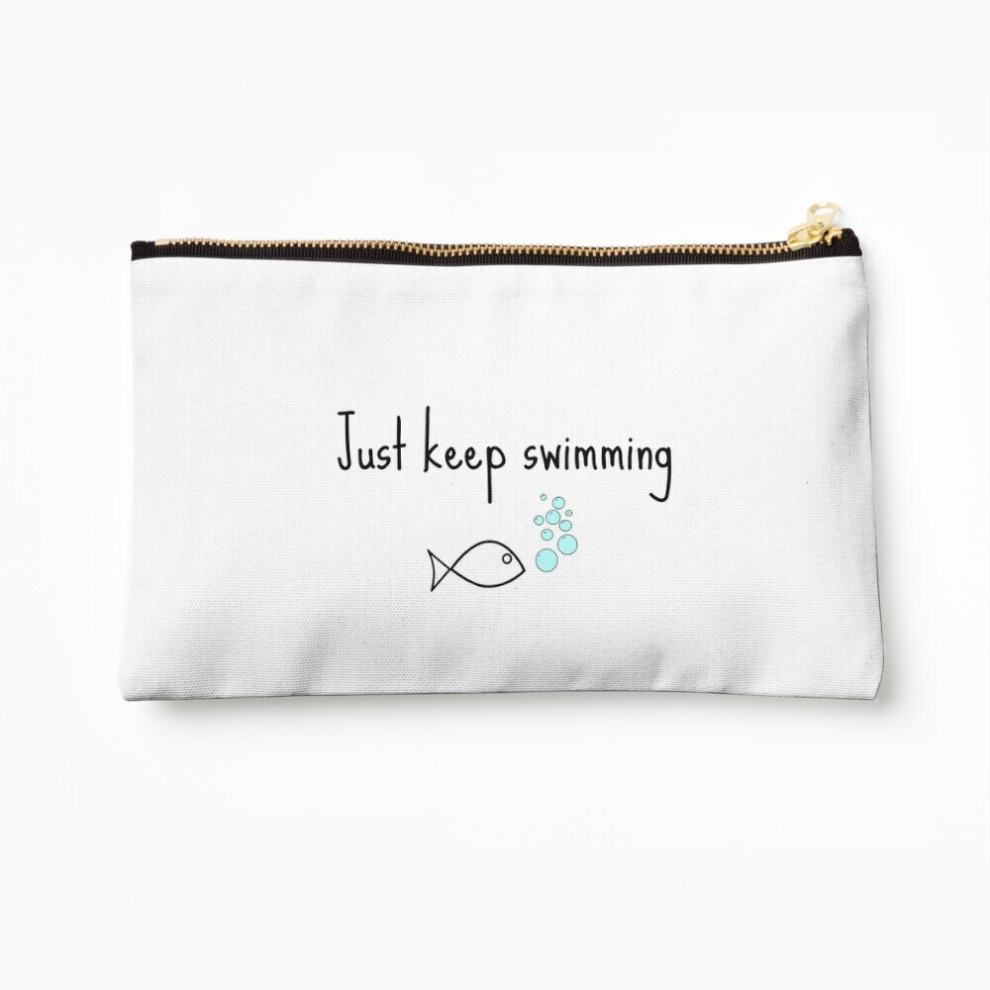 Whibos Makeup Bag Finding Nemo Swimming Quote Cosmetic Organizer Tyvek Paper Bags Zipper Pouch