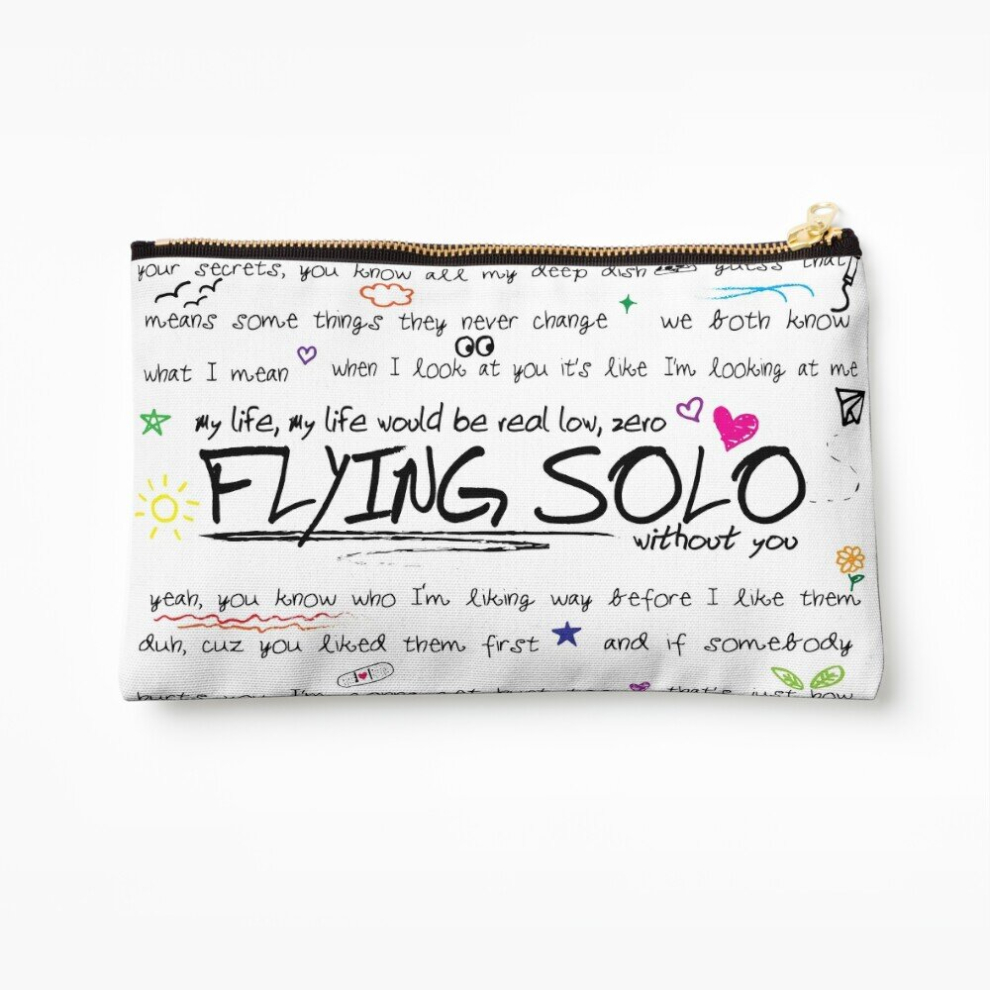 Whibos Makeup Bag "Flying Solo" Julie And The Phantoms Cosmetic Organizer Tyvek Paper Bags Zipper Pouch
