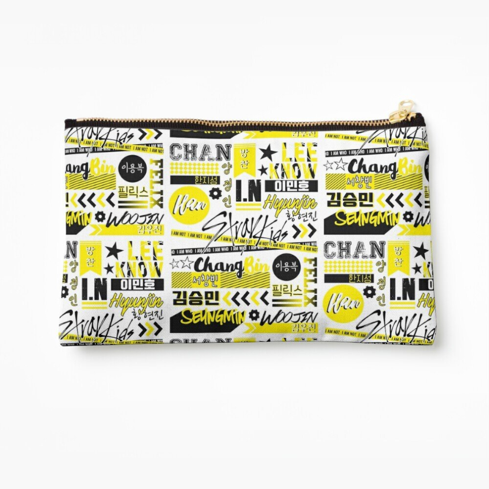 Whibos Makeup Bag Stray Kids Collage Cosmetic Organizer Tyvek Paper Bags Zipper Pouch