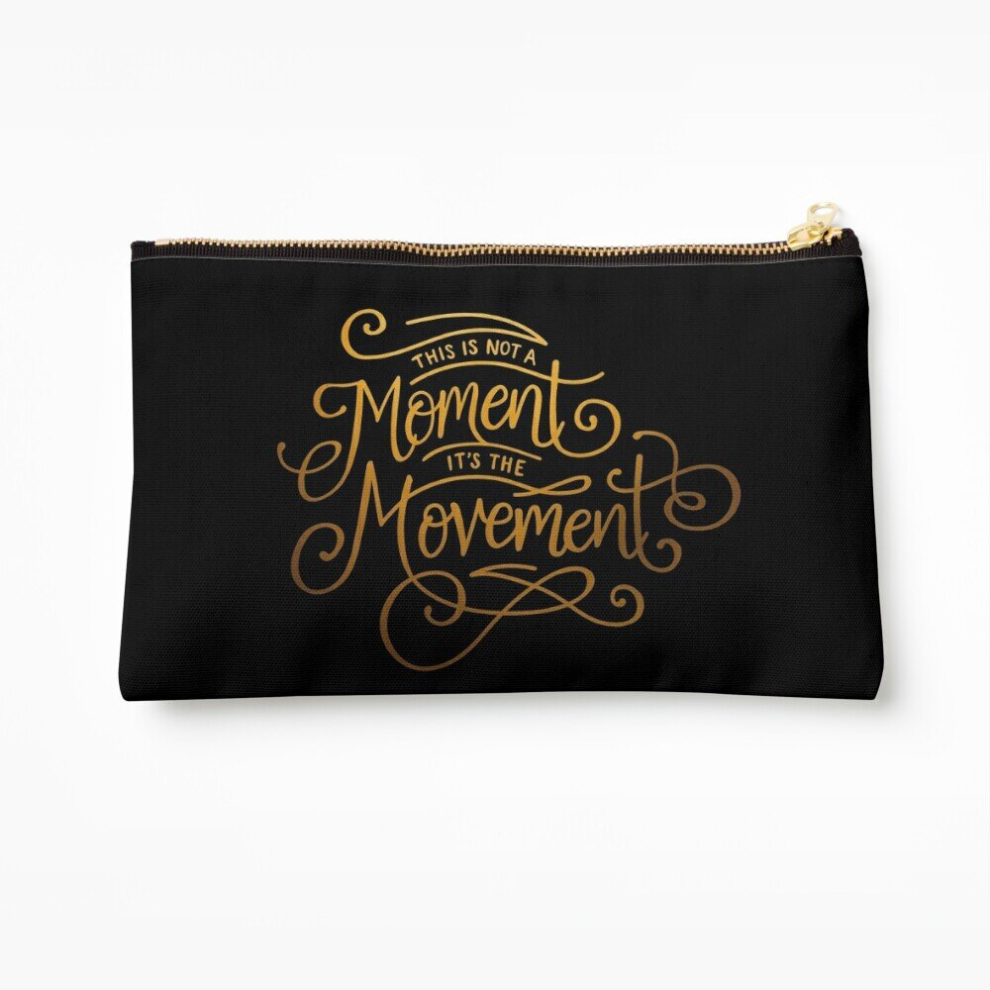 Whibos Makeup Bag This Is Not A Moment, It's The Movement Cosmetic Organizer Tyvek Paper Bags Zipper Pouch