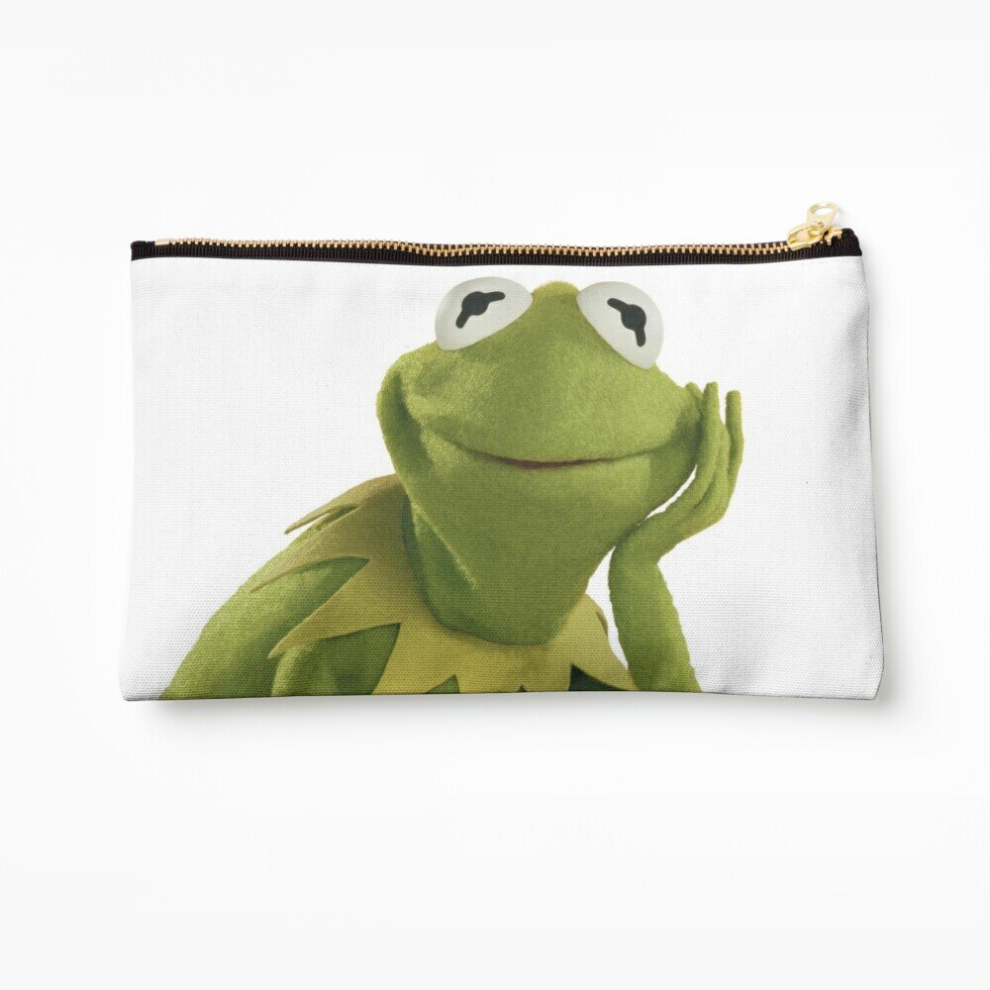 Whibos Makeup Bag Kermit The Frog Cosmetic Organizer Tyvek Paper Bags Zipper Pouch
