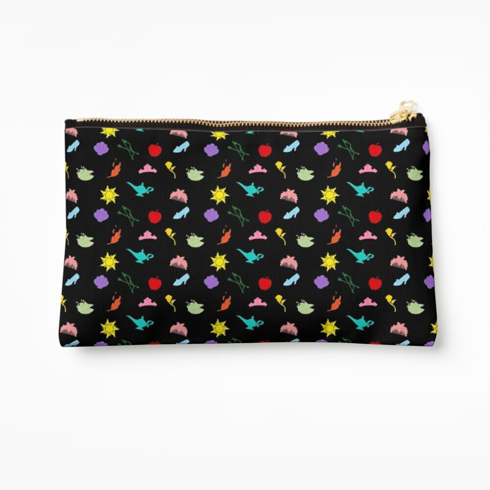 Whibos Makeup Bag Princess Symbol Pattern Variant Cosmetic Organizer Tyvek Paper Bags Zipper Pouch