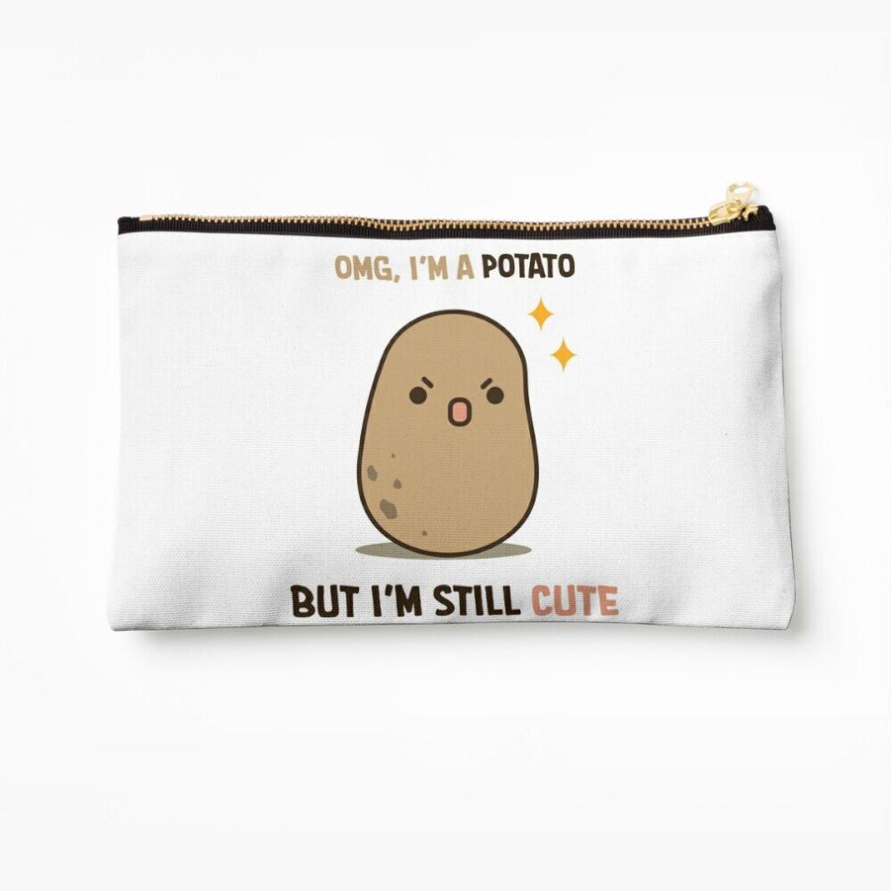Whibos Makeup Bag Cute Potato Is Cute Cosmetic Organizer Tyvek Paper Bags Zipper Pouch