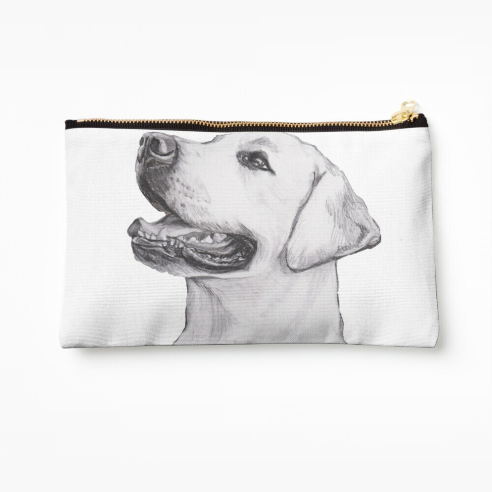 Whibos Makeup Bag Labrador Retriever Dog Portrait Drawing Cosmetic Organizer Tyvek Paper Bags Zipper Pouch