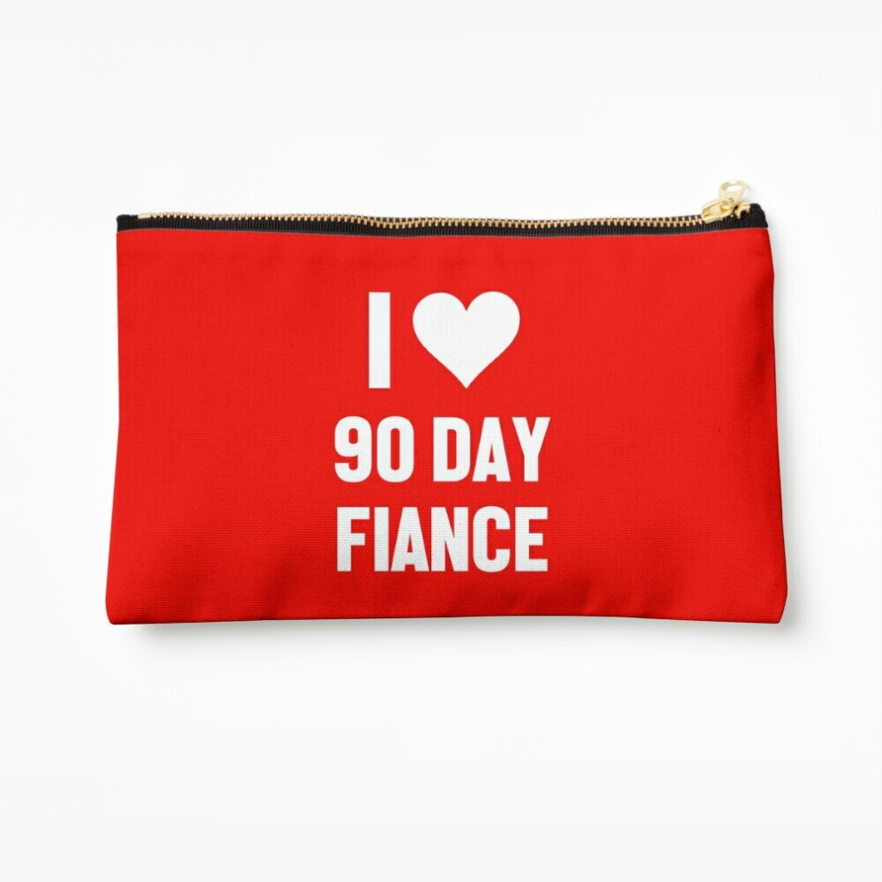 Whibos Makeup Bag I Heart 90 Day Fiance Cosmetic Organizer Tyvek Paper Bags Zipper Pouch