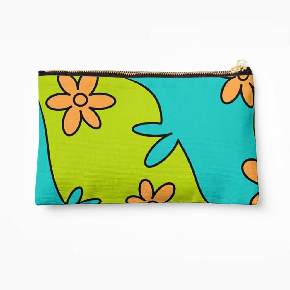 Whibos Makeup Bag Mysterious Flowers ?? Cosmetic Organizer Tyvek Paper Bags Zipper Pouch