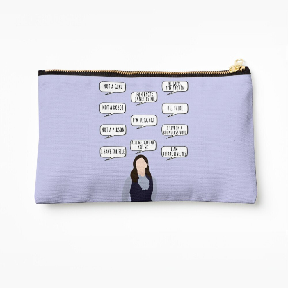 Whibos Makeup Bag Janet Quotes Cosmetic Organizer Tyvek Paper Bags Zipper Pouch