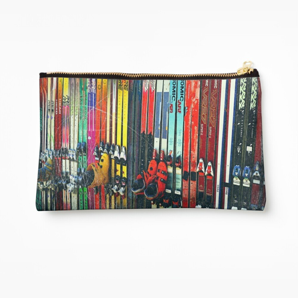 Whibos Makeup Bag Ski Sun Valley Cosmetic Organizer Tyvek Paper Bags Zipper Pouch